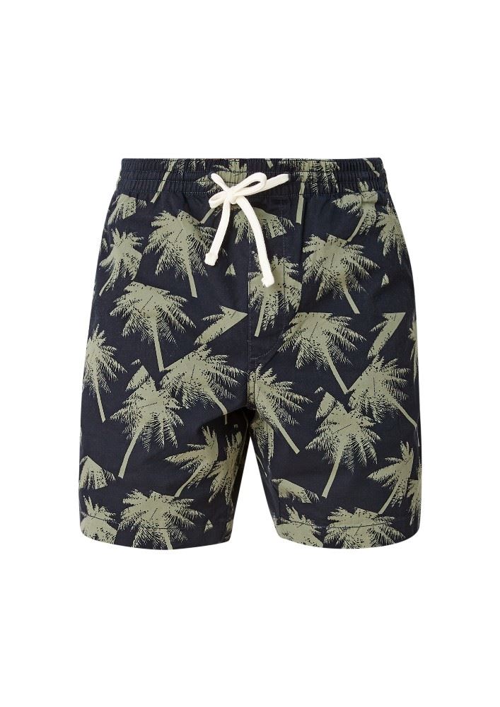 s.Oliver Relaxed: Bermuda mit Allover-Muster blau S12 2115656 