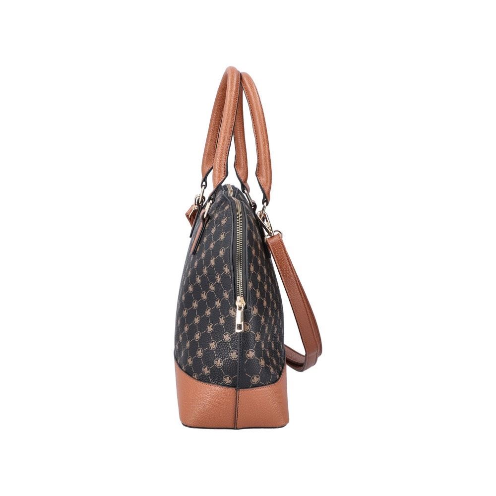 Rieker Handtasche allover Logoprint schwarz S22 H1401-00 
