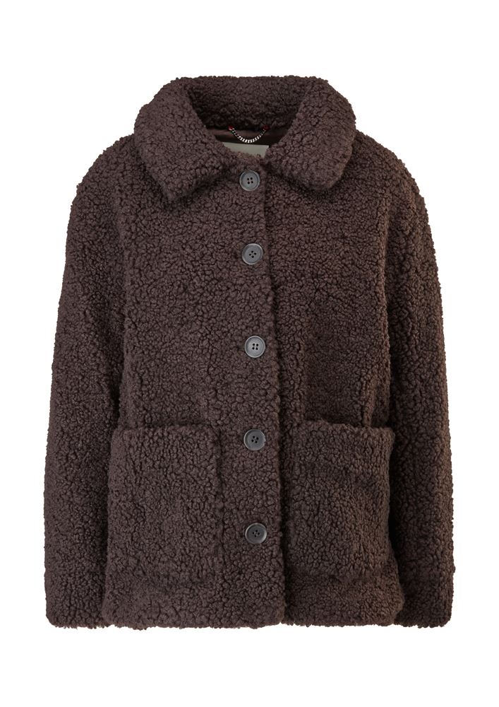 s.oliver Teddyjacke Plüsch braun S21 2101024 