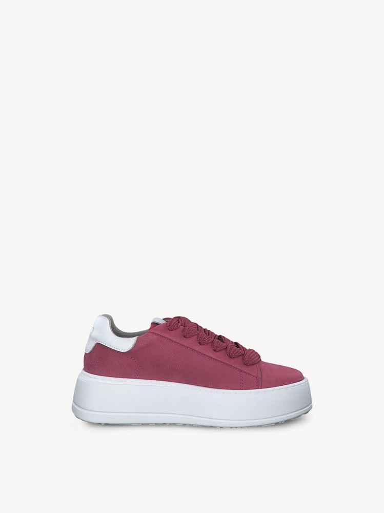 Tamaris Sneaker Leder derbe Sohle pink S13  1-1-23812-20 
