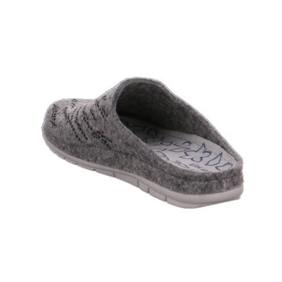 Rohde Rodigo Pantolette Hausschuh grau 6194 37 | 80 grau | 
