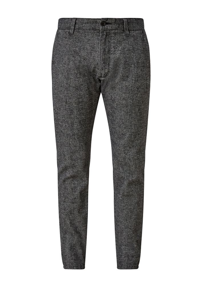 s.Oliver Hose Chino Straight grau meliert S21 2106301 