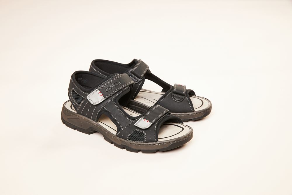 Rieker Sandale Trekking Klettverschluss schwarz 26156-02 