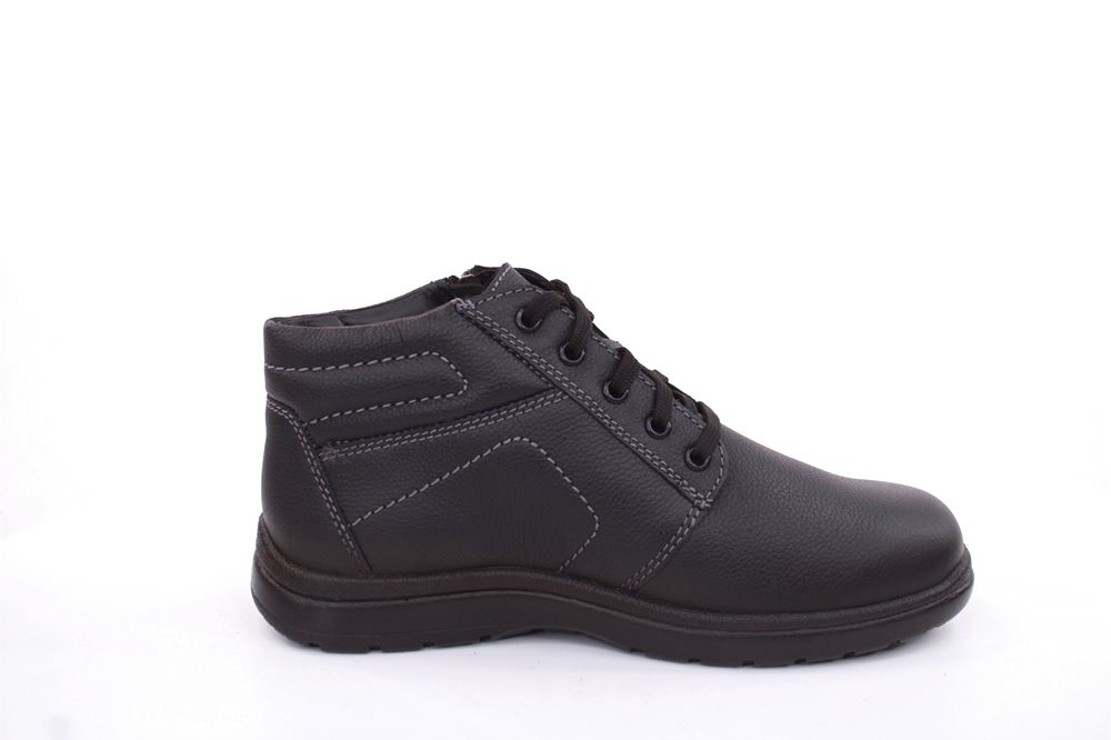 Jomos Herren Schnürschuh Knöchelhoh Leder TEX- Membran Comfortweite H schwarz S22 464902 48 | 000 schwarz | 