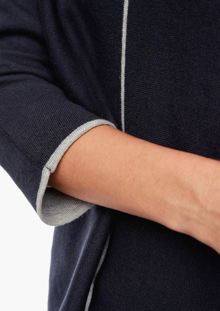 s.Oliver Pullover 3/4 Arm U - Boot Noos blau 2043096 