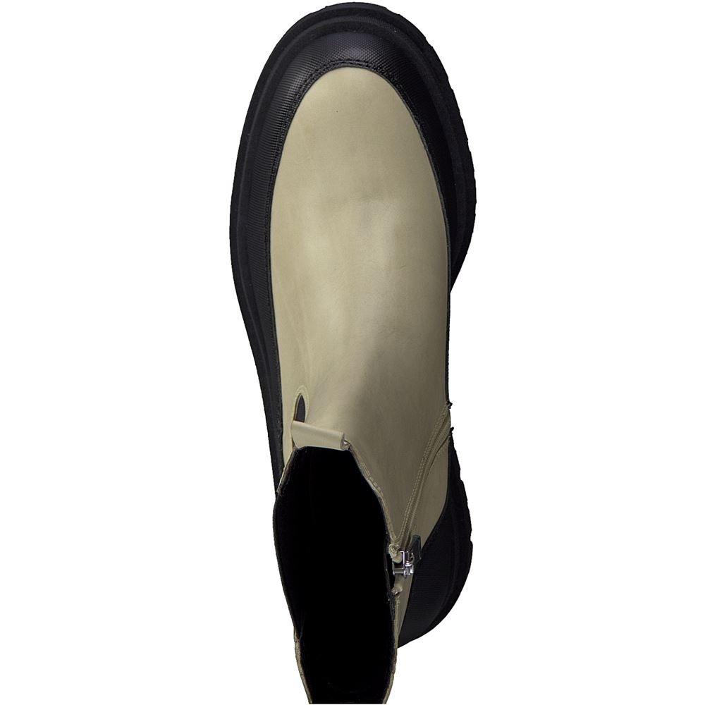 Marco Tozzi Chelsea Boot Kontrastfarben Leder beige S22 2-2-25497-29 42 | 436 IVORY COMB. | 