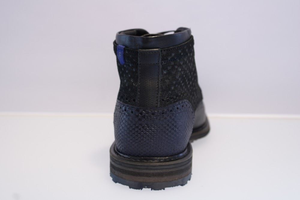 Floris van Bommel Schnürschuh 10978 8 | 03 black snake | 