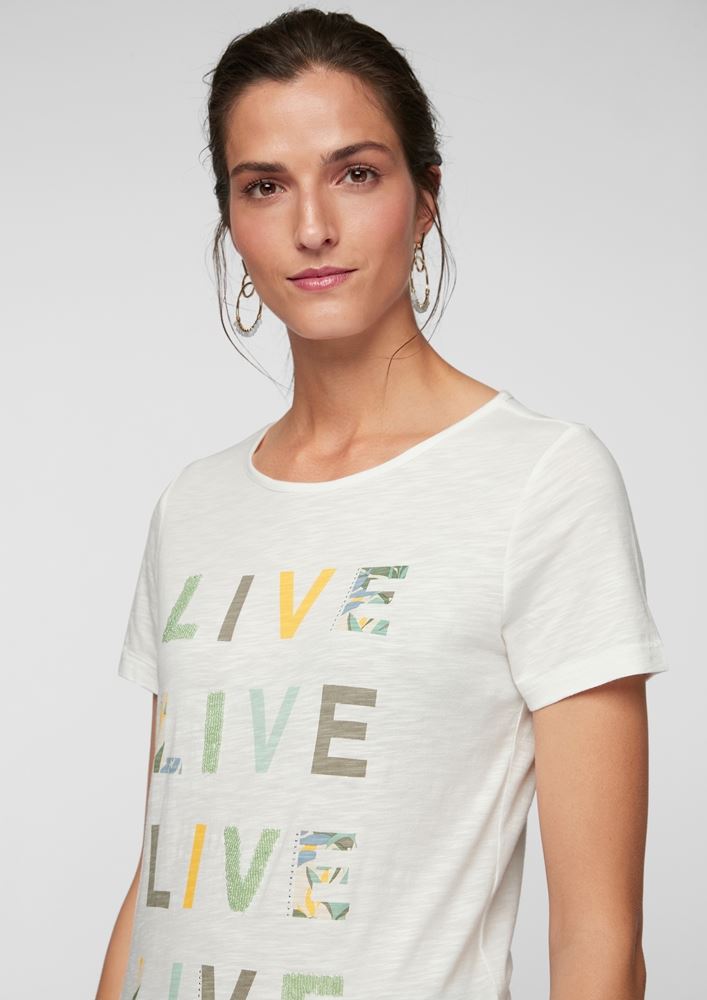 s.Oliver Print- Shirt Schmucksteine S11 2101625 