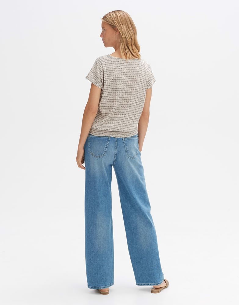 OPUS Shirt Simurali Ringel mit Struktur 1/2 Arm S13 10194811542206 