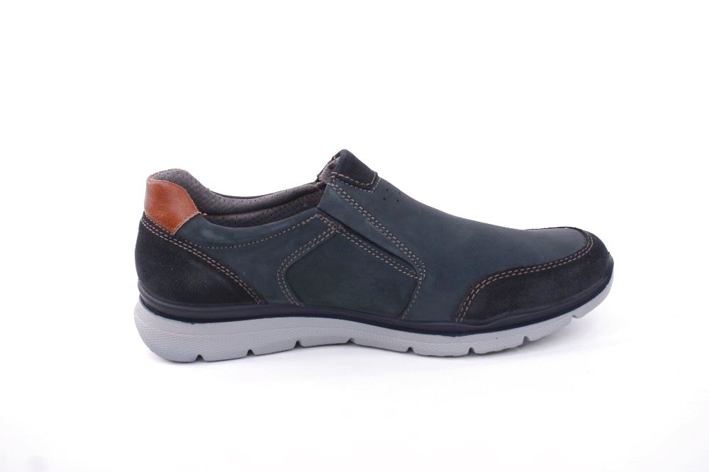 IMAC Herren Slipper Veloursleder blau S12 152421 44 | blu cognac | 