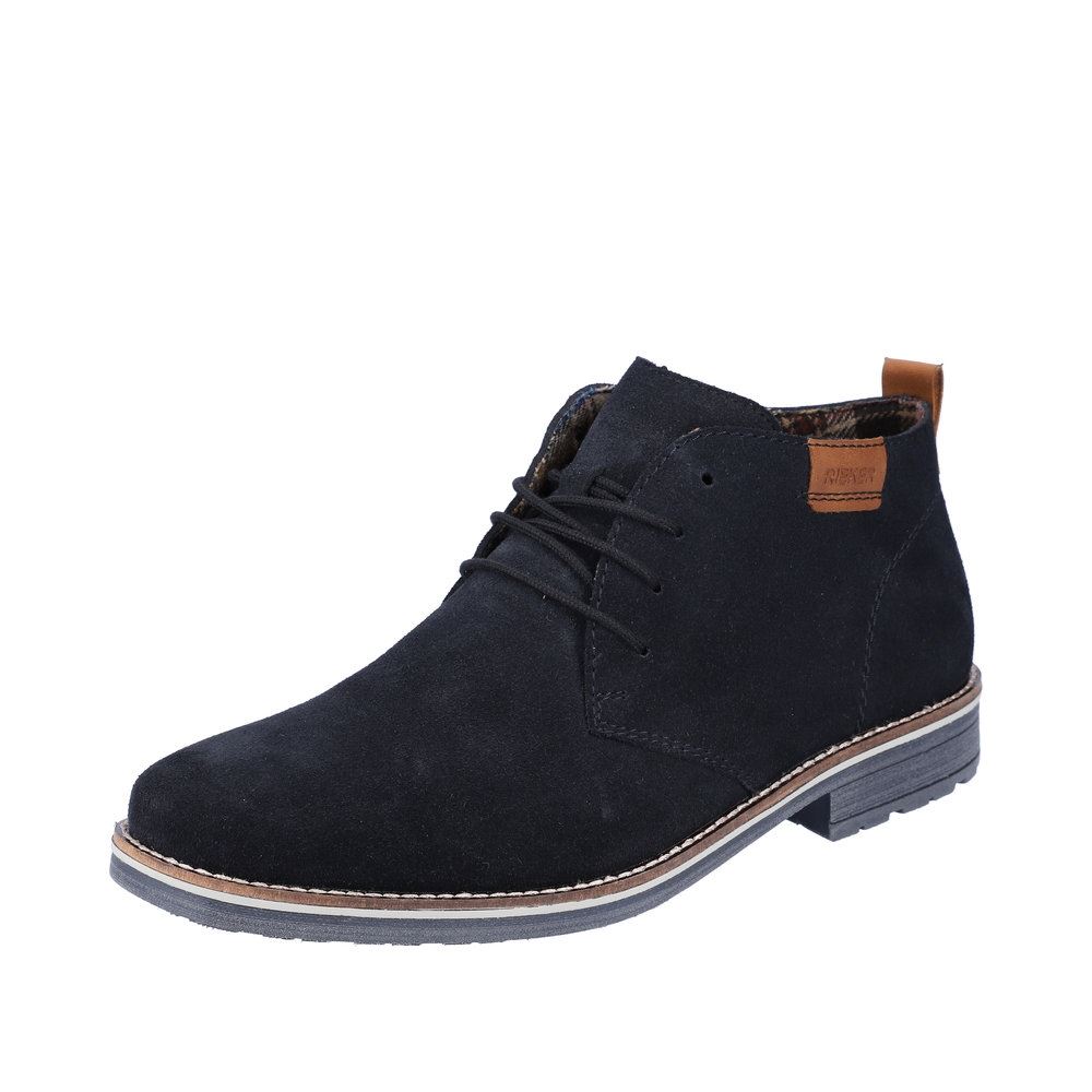 Rieker Antistress Herren Schnürschuh Rauleder blau S23 33206-14 