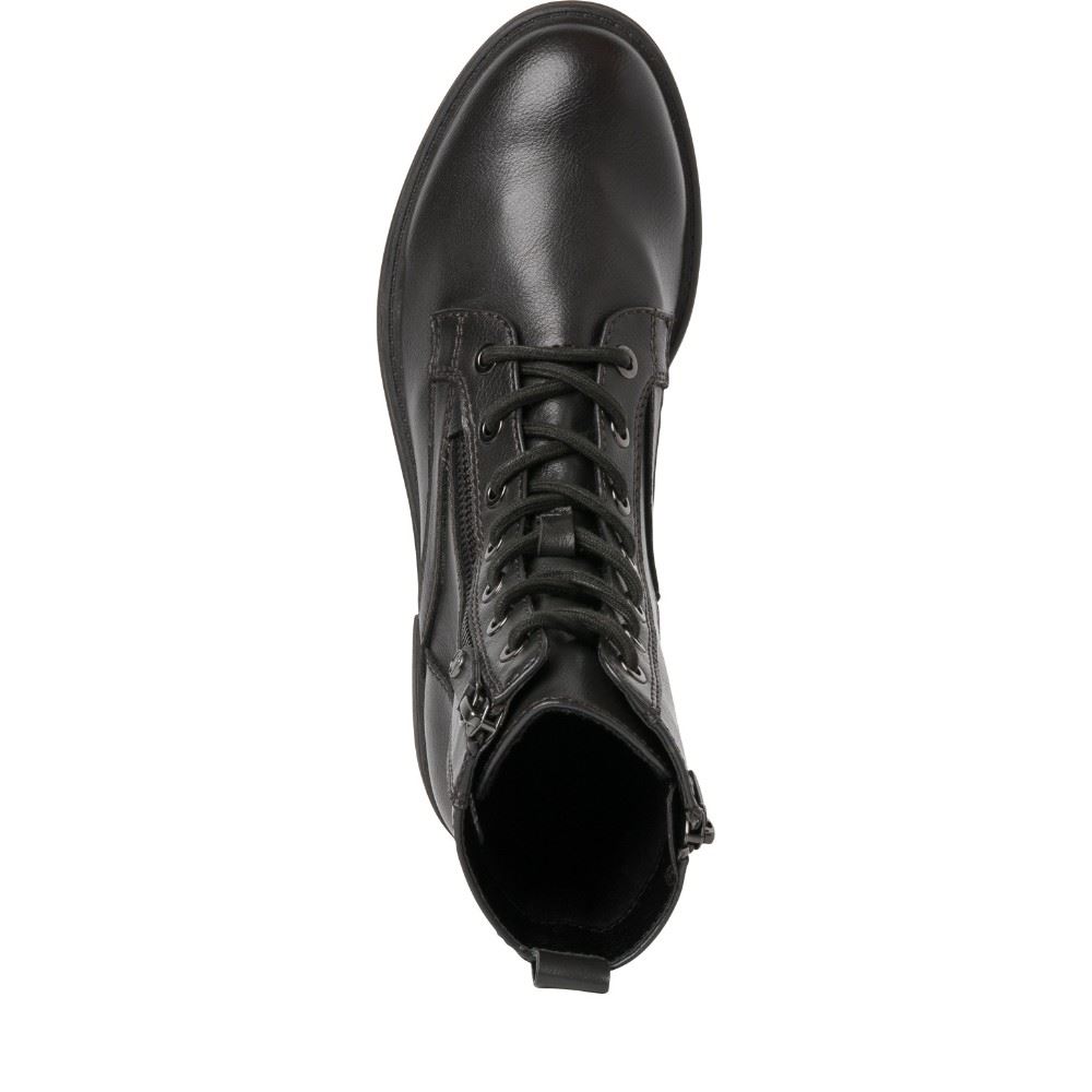Tamaris Stiefelette Schnürboot TOUCHit Fußbett grau S22  1-1-25107-29 39 | 219 DARK GREY | 