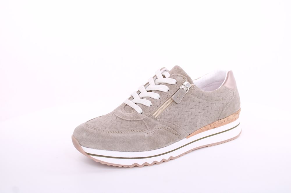 ACO CLAIRE 18 Damen Sneaker Nubukleder Wechselfußbett grün S13  1207/9976 