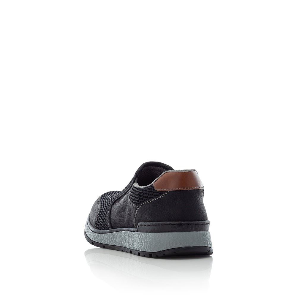 Rieker Slipper Gummizug Antistress schwarz  B9072-00 