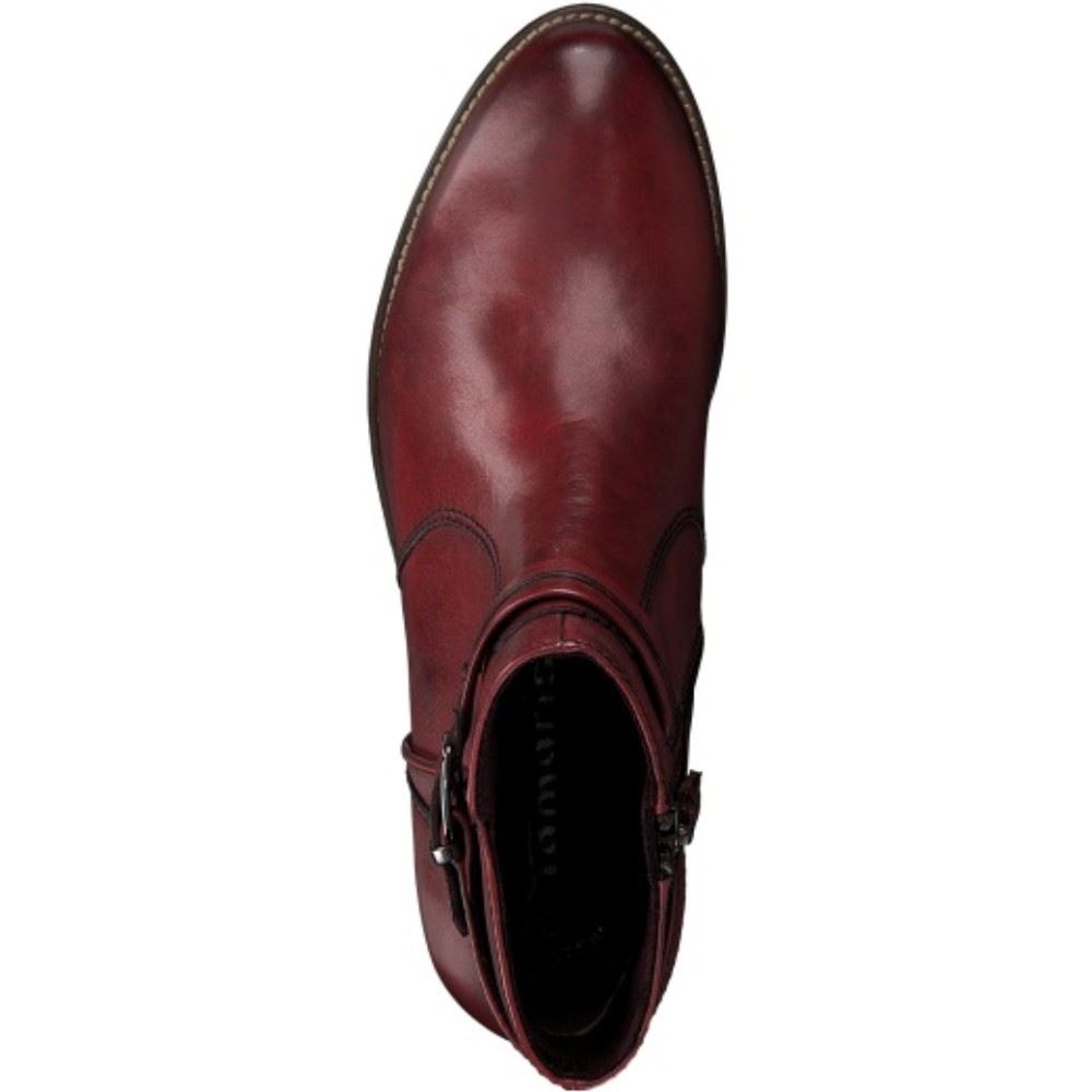 Tamaris Lederstiefelette 1-1-25364-23 38 | 536 SANGRIA | 