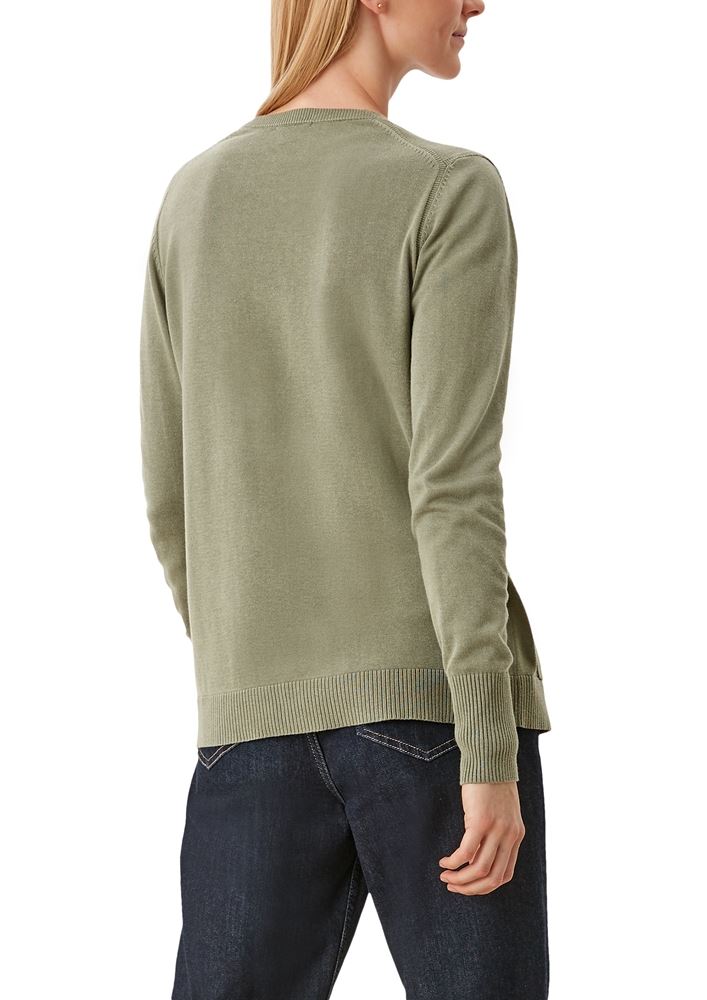 s.Oliver Strickjacke aus Viskosemix grau S22  2112223 38 | 7928 GREEN | 