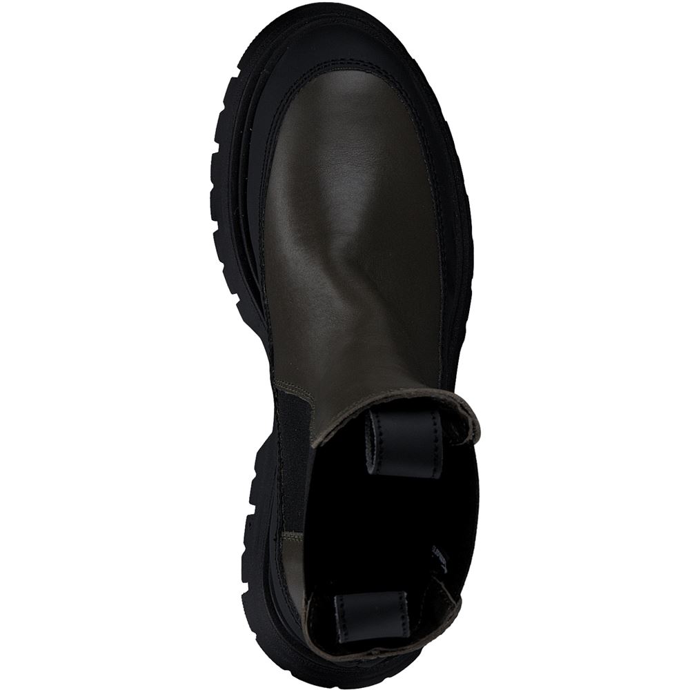 Tamaris Chelsea- Boots Stiefelette TOUCHit- Fußbett grün S22 1-1-25461-29 
