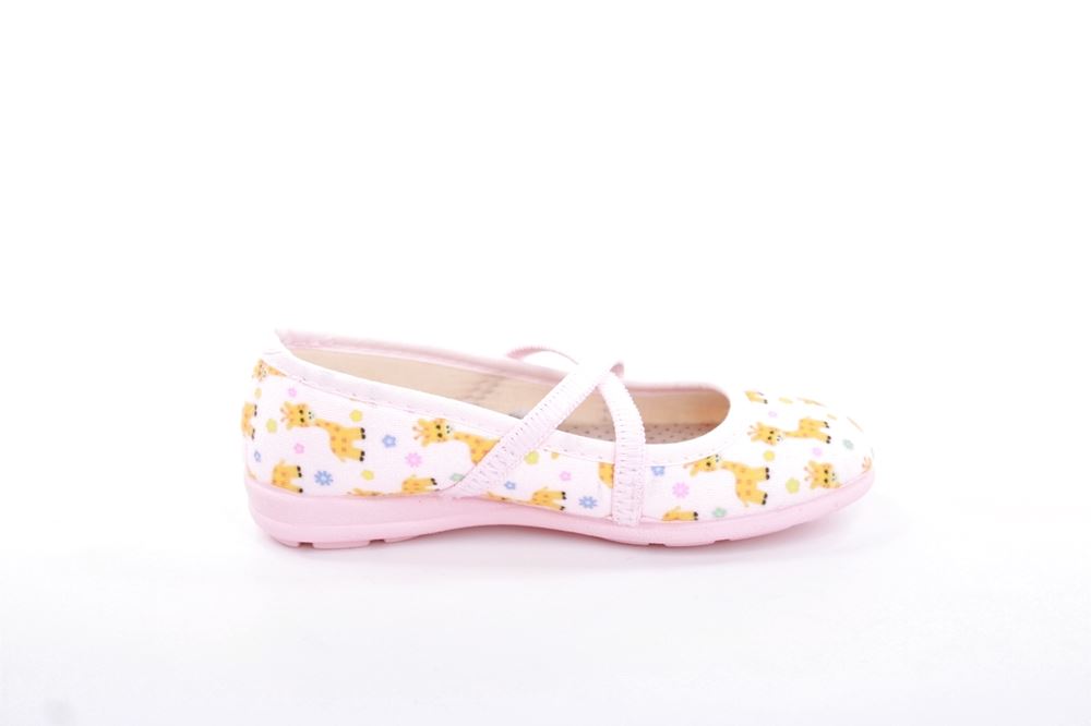 s`knöpfli Kinder Hausschuh Schlupfscuh Mädchen Giraffen- Motiv rosa S13 I28670 