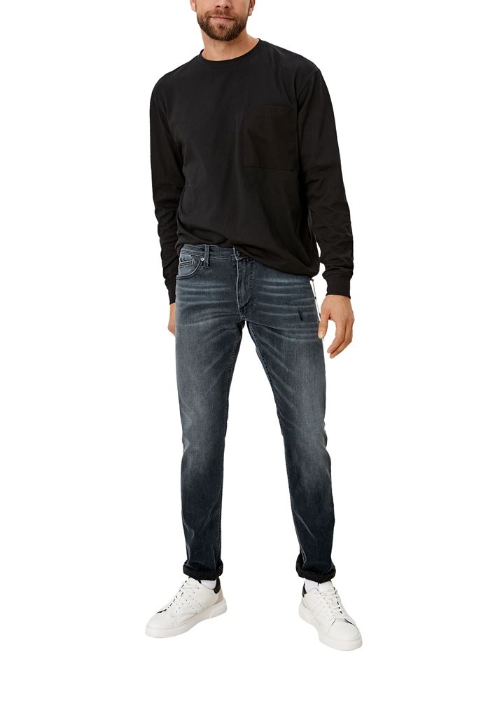 s.Oliver Herren Slim- Jeans superstretch grau S21  2106621 