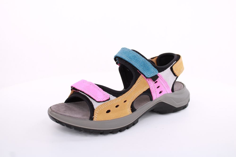 Imac Damen Sandale Trekking Leder mehrfarbig S13 358760 