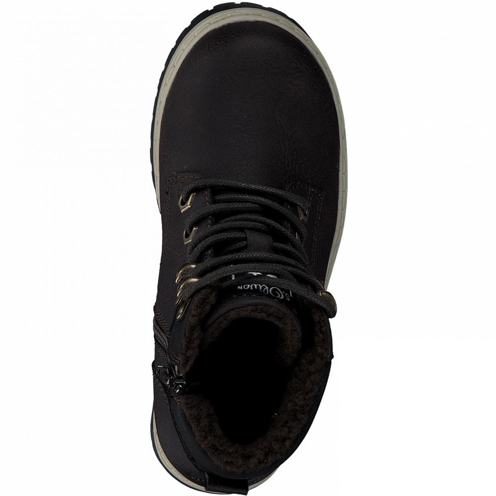 s.Oliver Schnürboots braun Tex - Membran Reißverschluss S21 5-5-46101-27 
