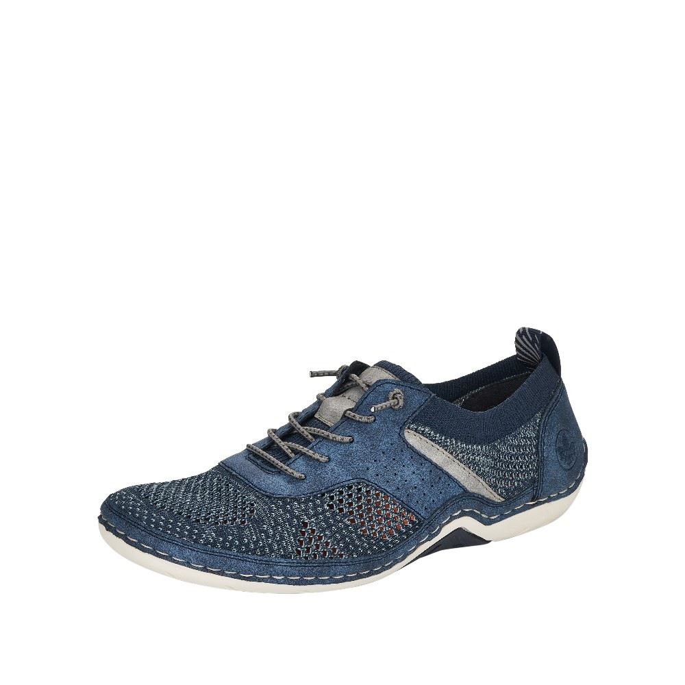 Rieker Herren Schnürschuhe pazifikblau 07551-15 41 | baltik/baltik/g | G