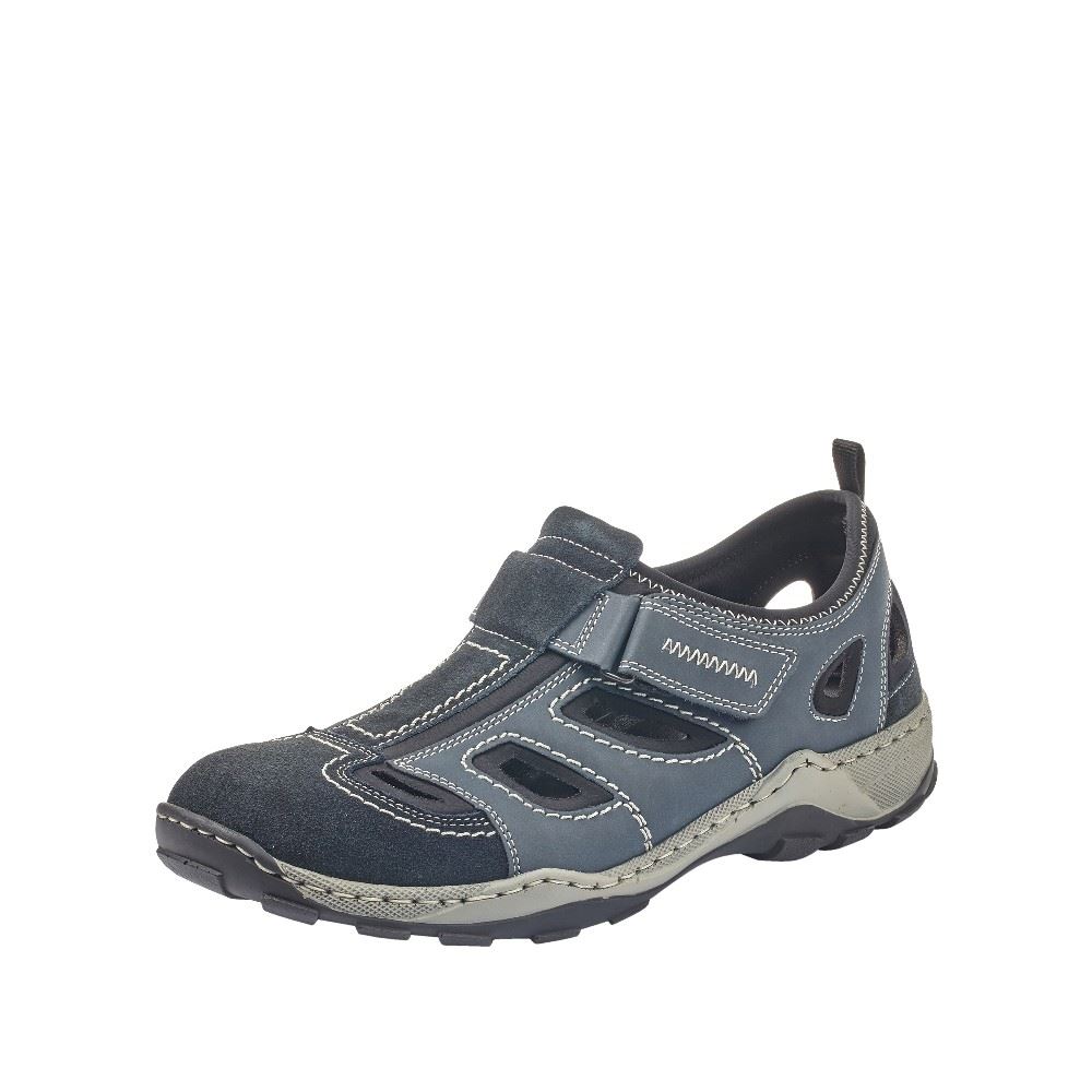 Rieker Antistress Herren Slipper Sneaker blau S12 08075-14 45 | pazifik/denim/s | G