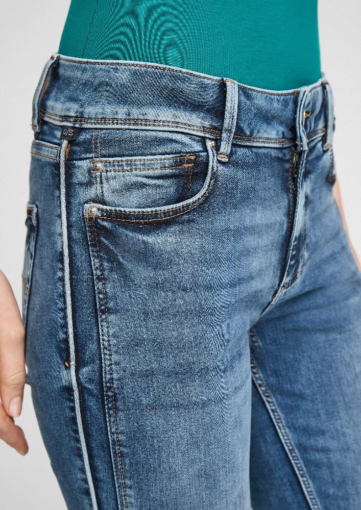 QS designed by Skinny Fit Stretchjeans mit Paspel 2057654 