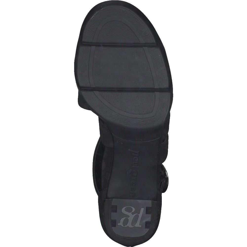 PAUL GREEN Sandalette Leder Schwarz 7942-003 