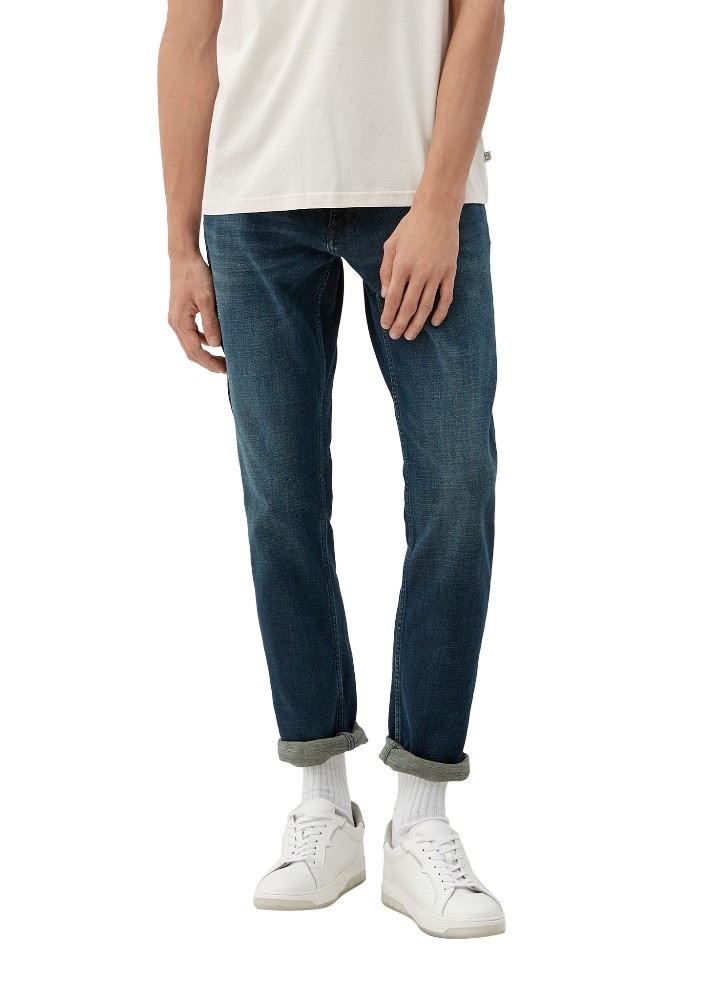 QS designed by Denim im Used-Look dunkel blau S22 2120275 