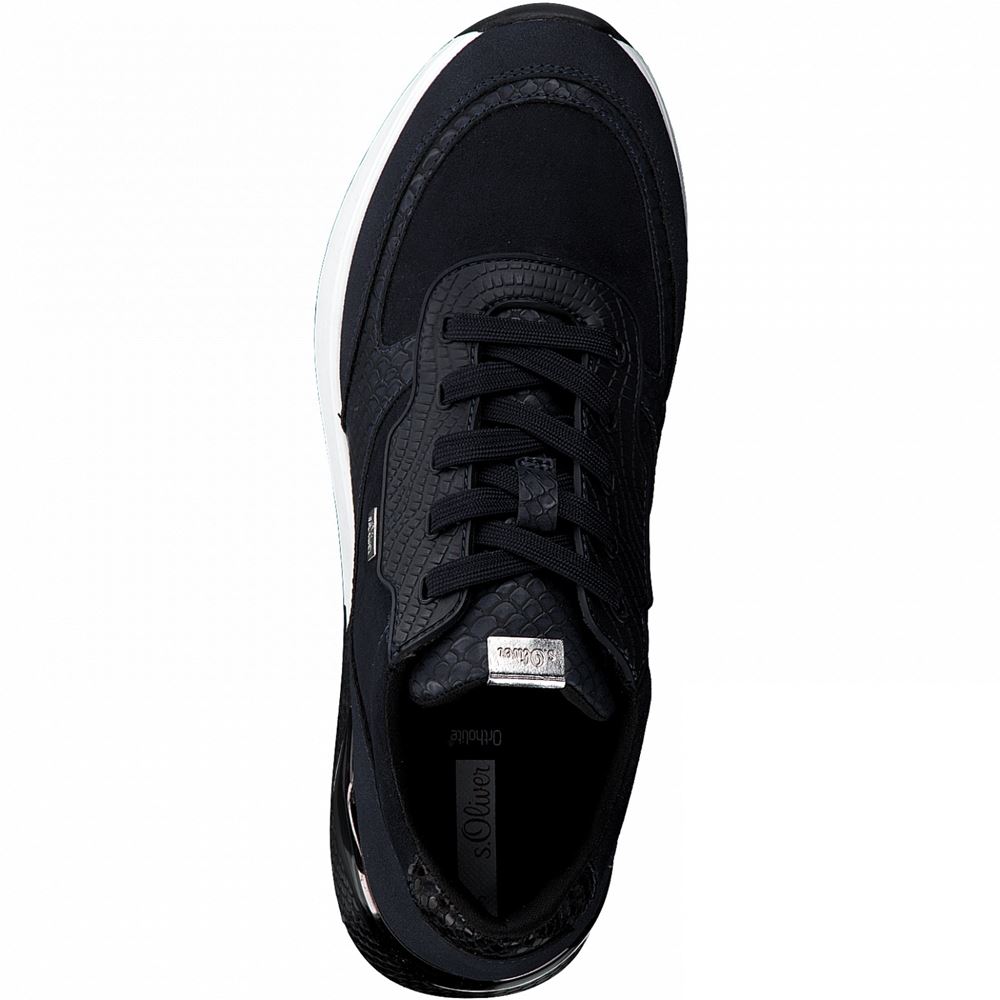 s.Oliver Sneaker Schnürer blau S21 5-5-23606-37 39 | 805 NAVY | 