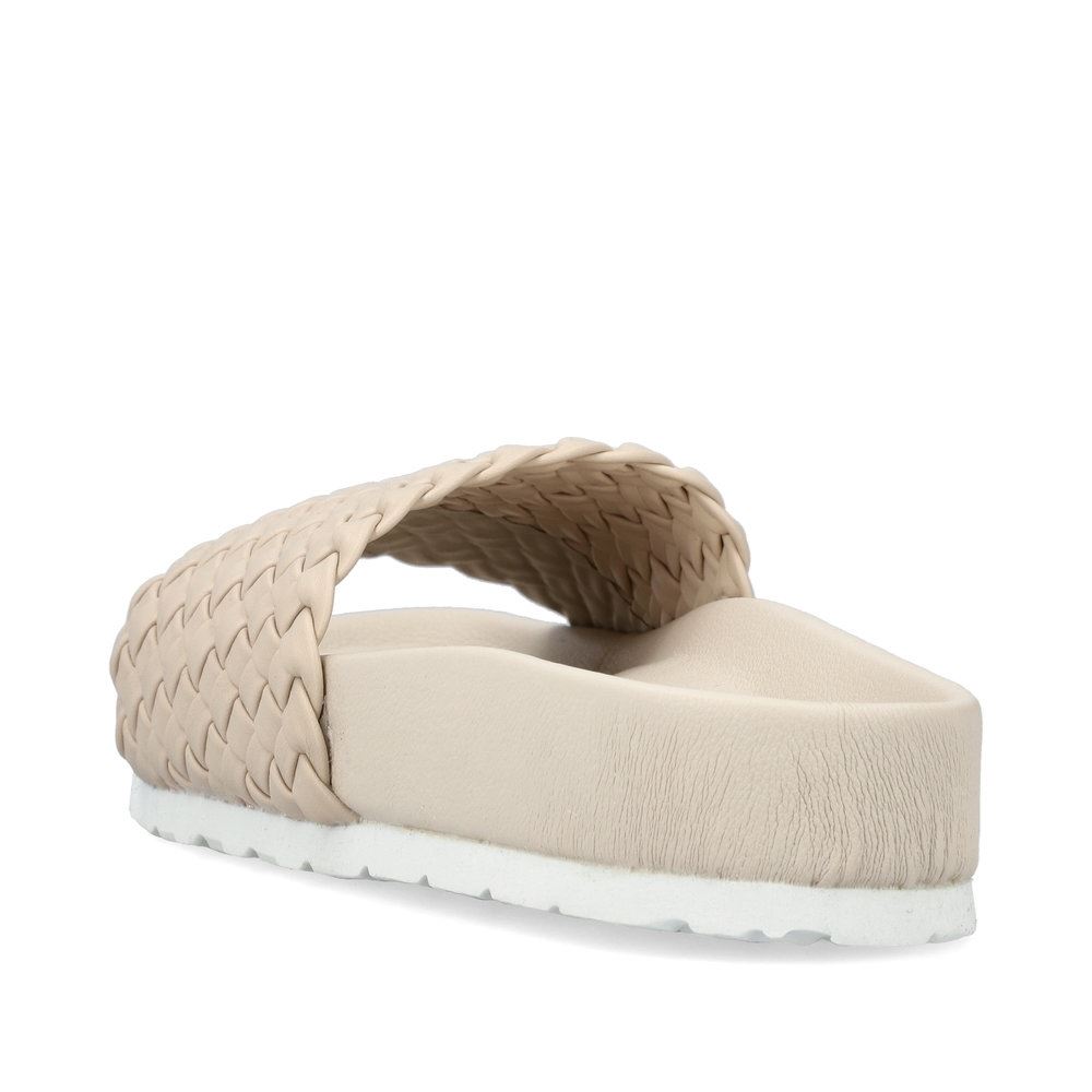 Rieker Damen Pantoletten hellbeige S13 68381-62 