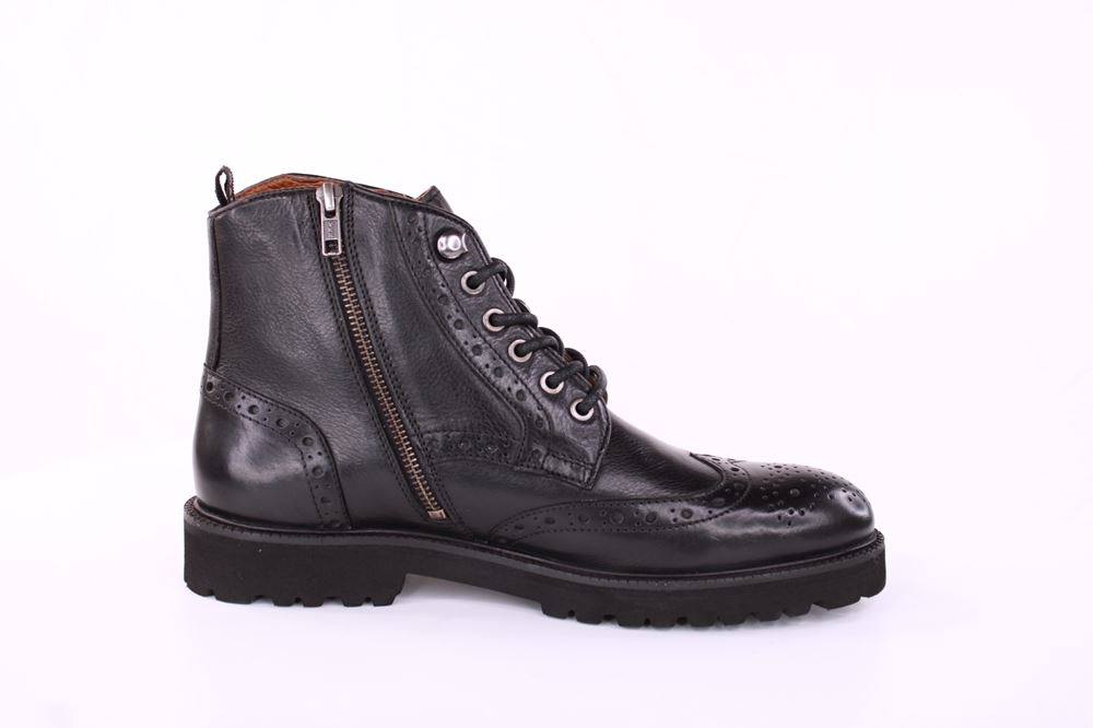 Marc Shoes Herren Schnürboot Brogue Lochverzierung schwarz S21 831631 42 | 00671 black | 