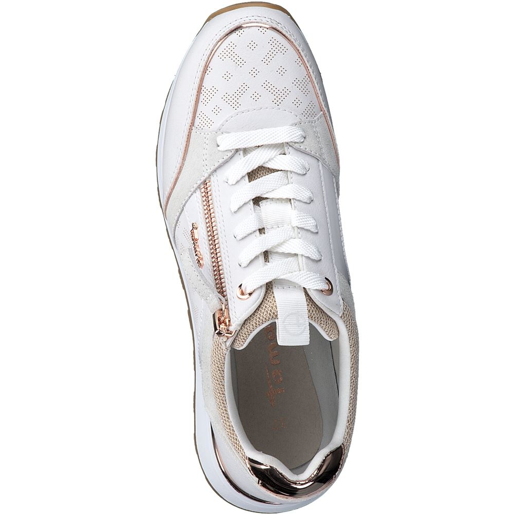 Tamaris Sneaker Schnürschuh Wechselfußbett weiß S13 1-1-23726-20 