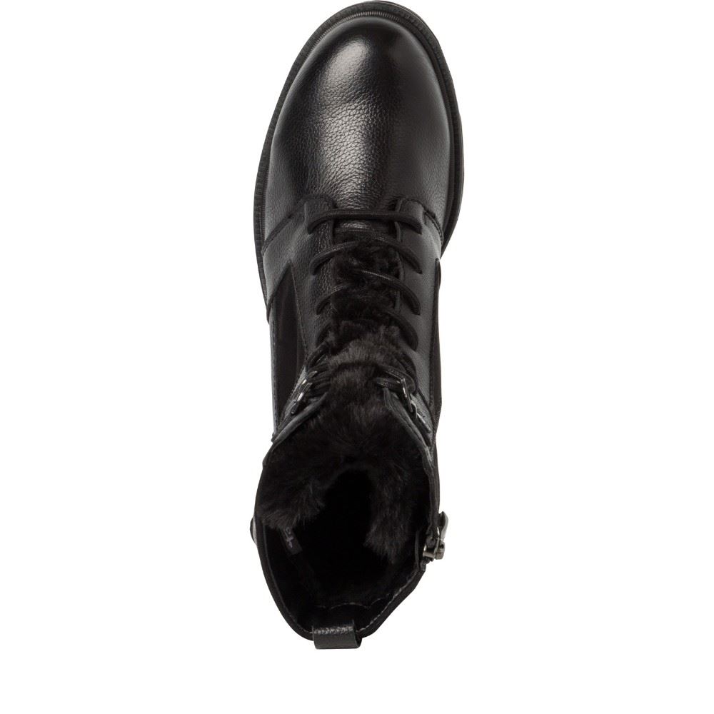 Tamaris Stiefelette Schnürboot warmfutter TOUCHit Fußbett schwarz S22  1-1-26852-29 