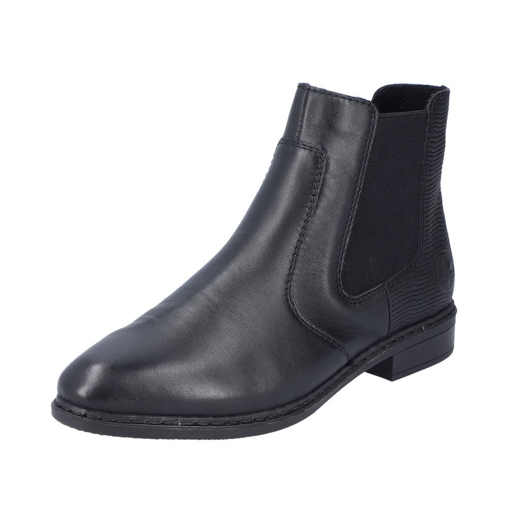 Rieker Antistress Damen Chelsea- Boots Leder schwarz S23 71670-00 