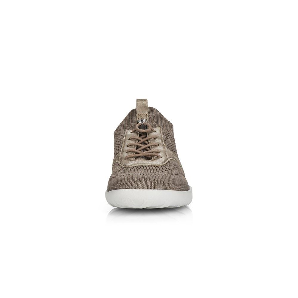 Remonte Sneaker Slipper beige softfoam R3511-64 37 | fango-spark/per | G