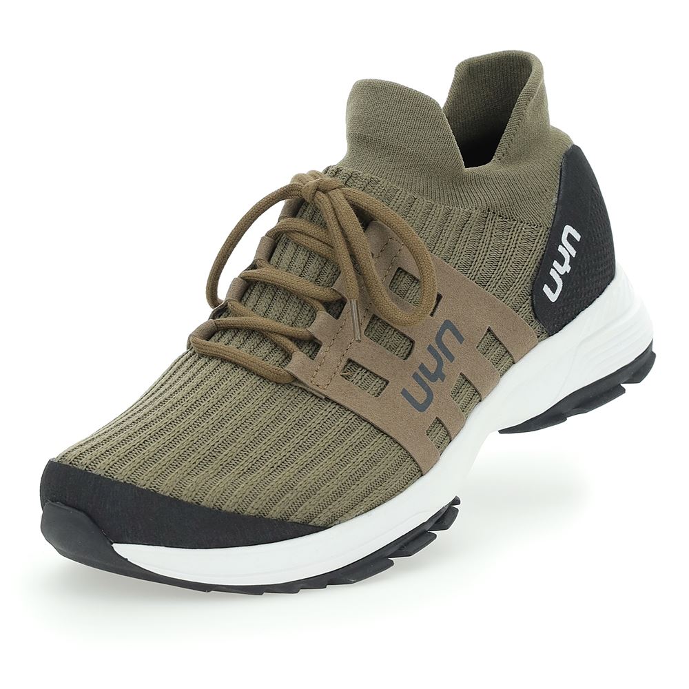 UYN SX4 Herren Wanderschuh Sneaker Strumpfschuh Yak- Wolle grün, schwarz S22 Y100158-93 45 | s001 bronze | 