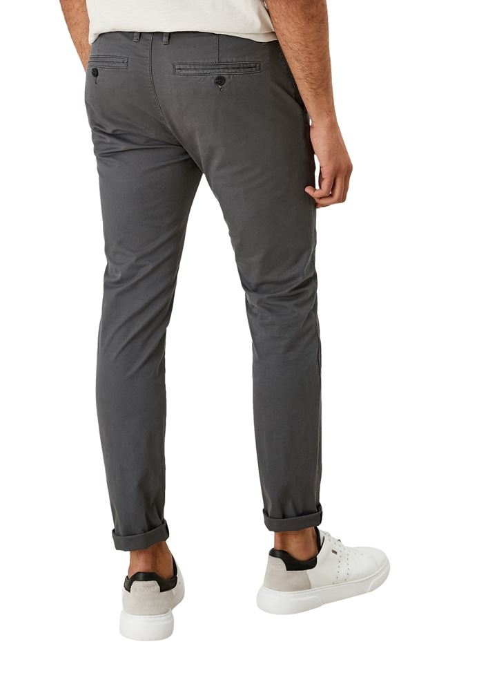 s.Oliver Herren Chino Austin Baumwolltwill Noos  2111625 W29 | 9824 GREY/BLACK | L34