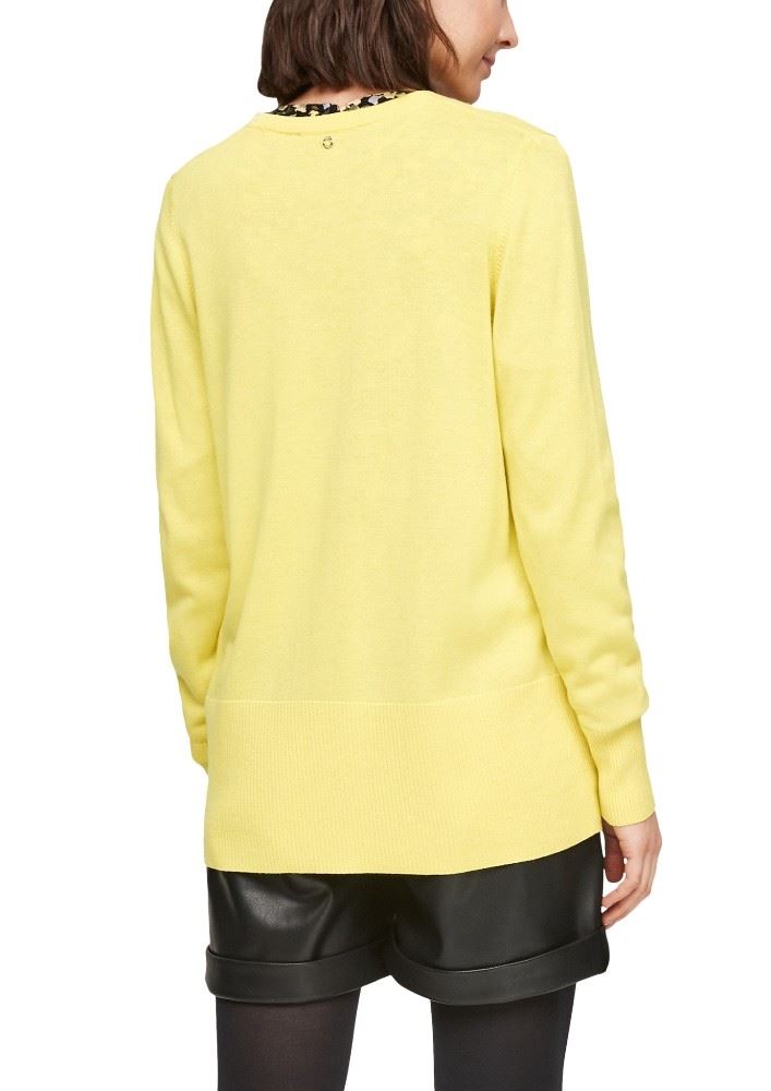 s.Oliver Strickjacke mit breiter Rippblende S11 2060951 