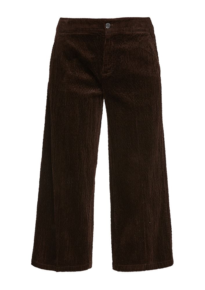 s.Oliver Hose Culotte Cord Regular Fit dunkelbraun  S21 2106235 34 | 8885 dark choco | 