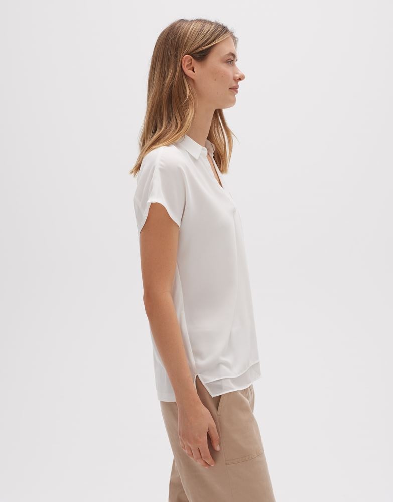 OPUS Shirtbluse Fuliso Kurzarm weiß S13 1016394624100 