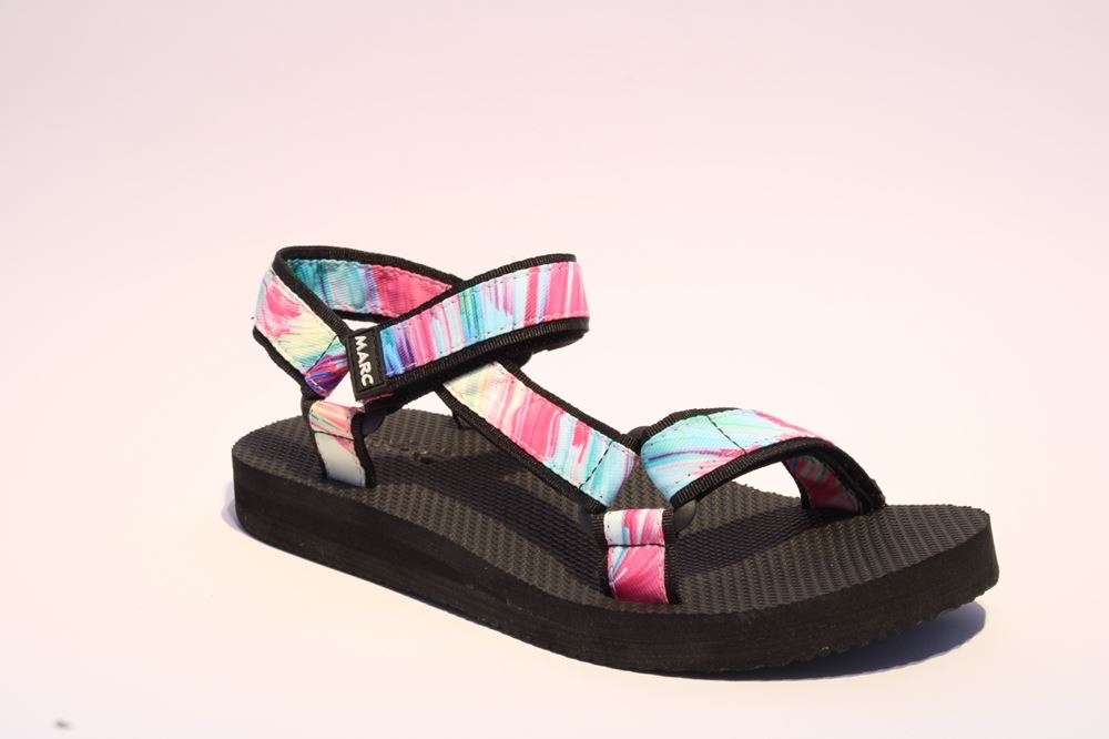 Marc Shoes Damen Sella Sandale, Synthetics Mint-Multi 851001 38 | 01135 mint mult | 