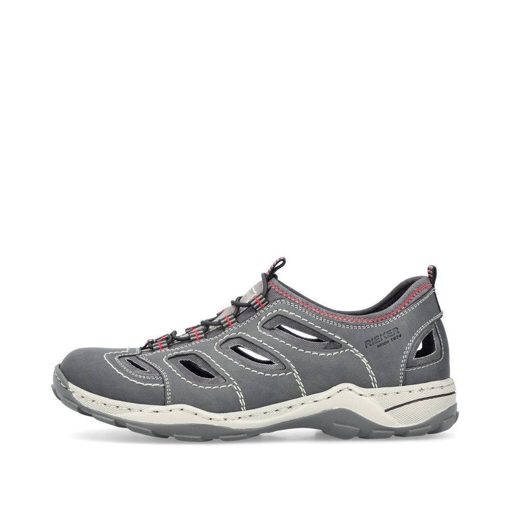 Rieker Herren Slipper mondgrau S13  08065-46 