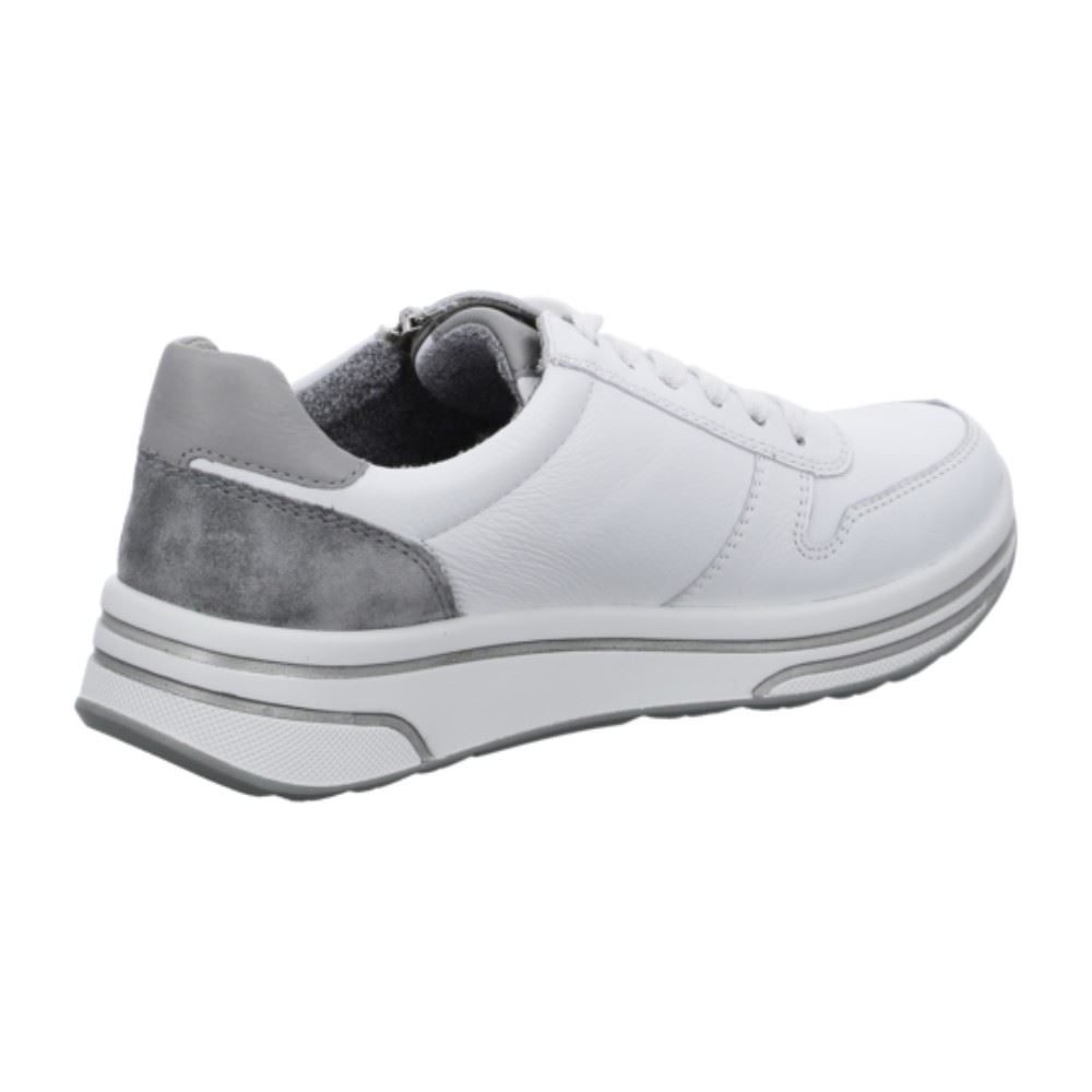 ARA SAPPORO Sneaker Reißverschluss Leder weiß 1232440 