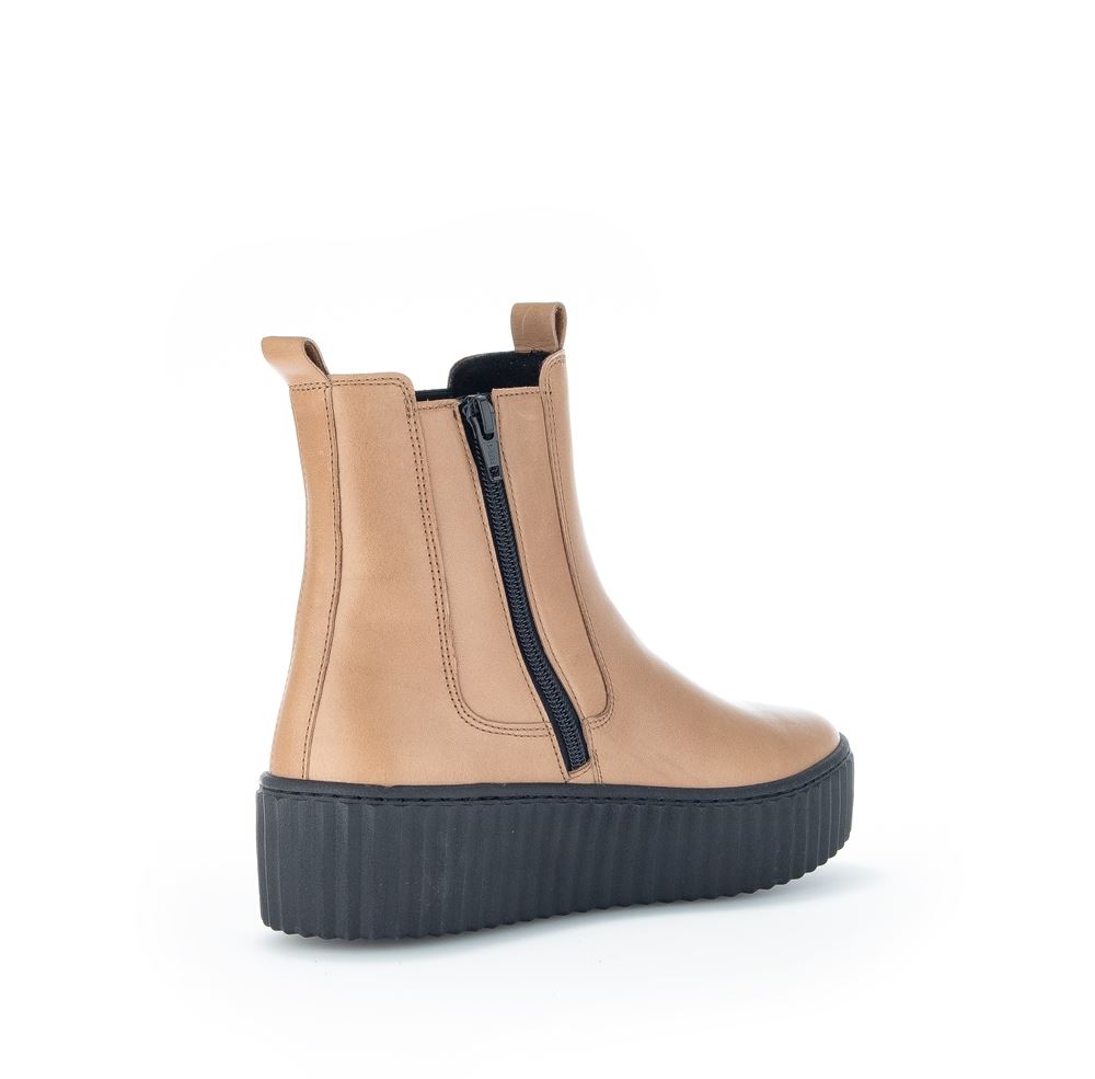 Gabor by Yvonne Catterfeld Chelsea-Boot Leder Wechselfußbett braun S22 93.712.24 
