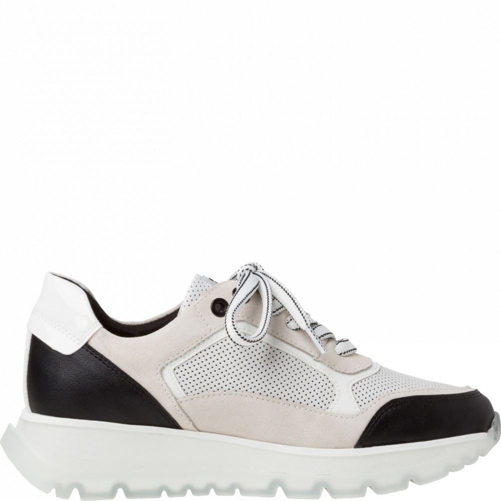 Marco Tozzi Guido Maria Kretschmer Sneaker Schnürer Plateau weiß 2-2-83702-26 41 | 110 WHITE/BLACK | 