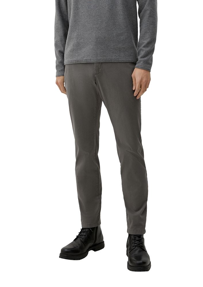 s.Oliver Hose-Chino mit Allover-Druck grau S13  2126059 