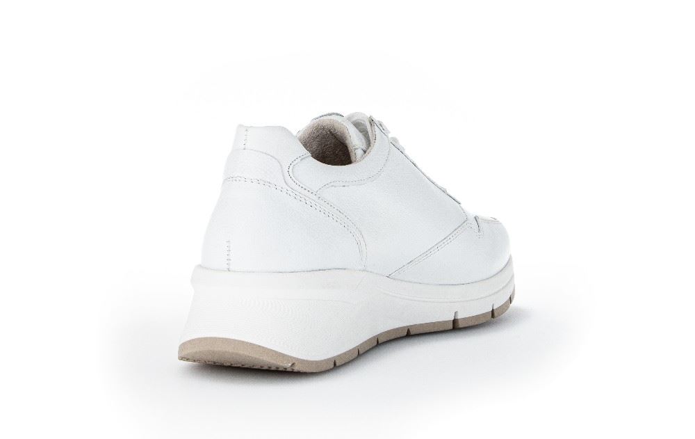 Gabor Sneaker low Leder Comfort- Mehrweite Wechselfußbett weiß S12 86.587.50 7 | weiss | H