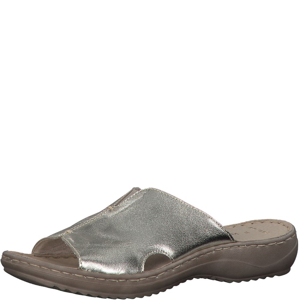 Marco Tozzi Pantolette Leder weiß, platinum S13 2-2-27901-20 